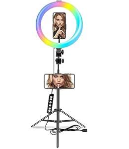 Buy Shipsify 10 inch RGB Ring Light with Tripod Stand & Phone Holder ...