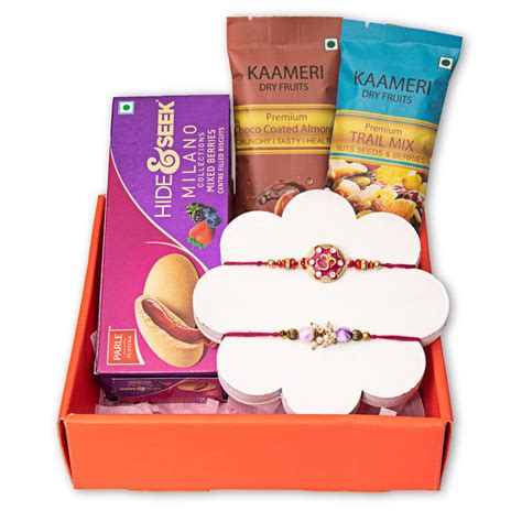 Kaameri Bazaar Rakhshabandhan Chocolate Biscuit Hamper Rakhi Gift for ...