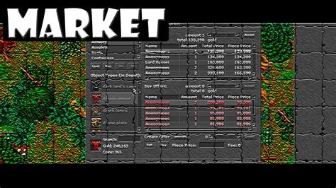 tibia market online Android IOS V- 8.58