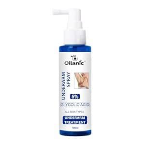 Oilanic 5% Glycolic Acid Underarm Spray for Women and Men (Pack of 1 ...