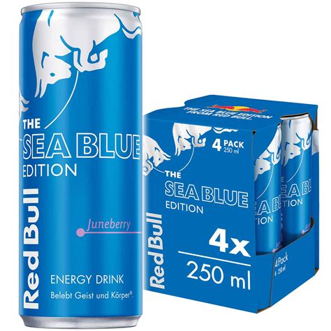 Red Bull Energy Drink Sea Blue Edition Juneberry 4x250ml | Online ...