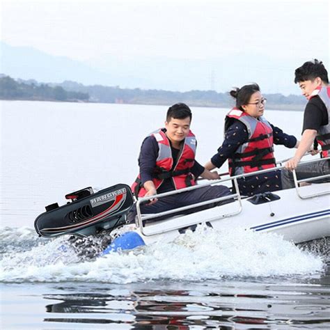 Buy CNCEST Outboard Boat Motor Engine Inflatable Boat Fishing Boat ...