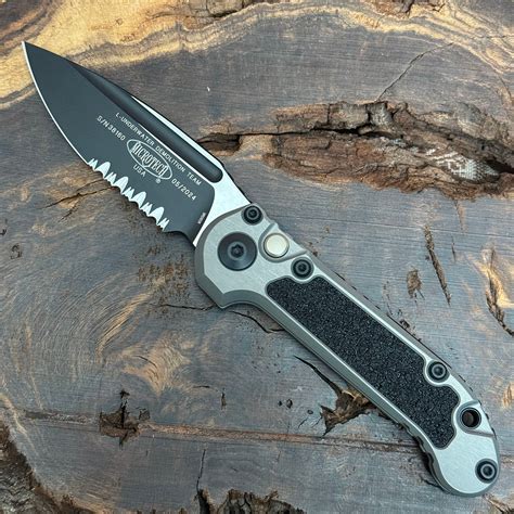 Microtech LUDT S/E Gen III Natural Clear Serrated 1135-2NC | American ...
