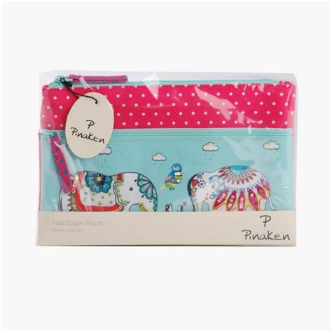 Buy PINAKEN Jumbo Trunk Multicolour Printed Zip Pouch from Pinaken at ...