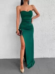 Split Thigh Tube Dress | SHEIN EUQS