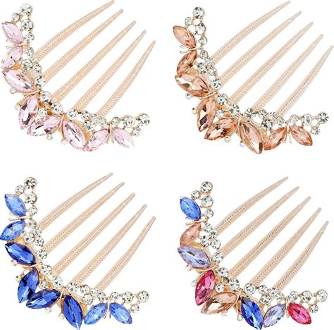 Amazon.com : Lawie 4 Pack Luxury Jeweled Gems Crystal Rhinestone ...