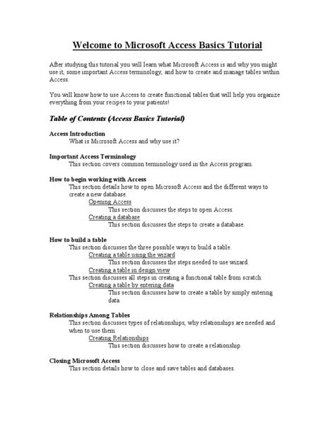 Image result for MS Access Tutorial PDF