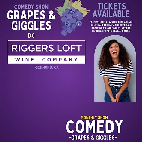 Grapes and Giggles Comedy Show, Domenico Winery, San Carlos | AllEvents