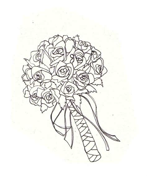 Flower Bouquet Drawing at PaintingValley.com | Explore collection of ...
