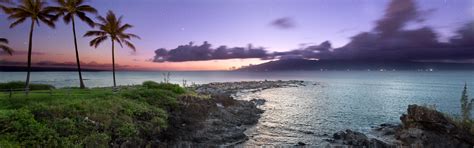Download wallpaper night, palm trees, the ocean, coast, stars, Hawaii ...