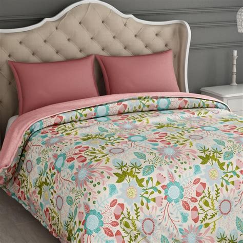 Buy SPACES Essentials Printed Cotton Double Bed Comforter from Spaces ...
