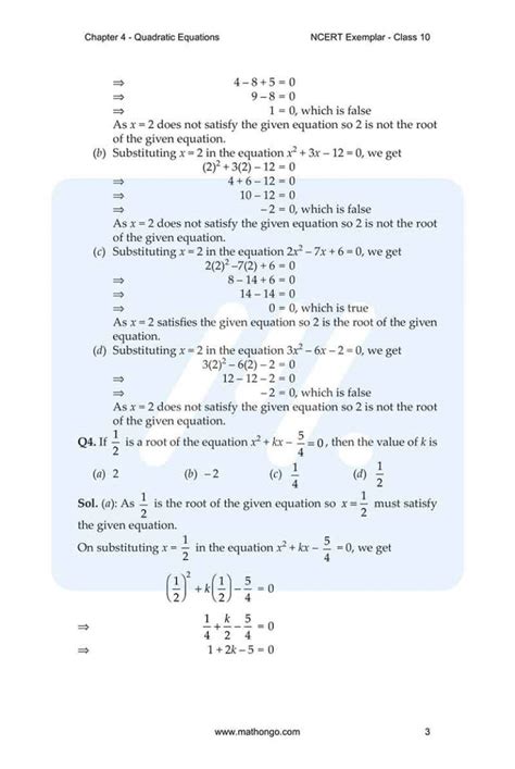 Image result for Extra Questions for Class 10 Maths Chapter 4