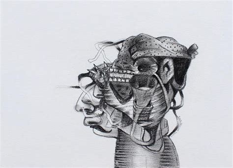 "Untitled 10": Steel Grey Pencil Drawing by Gopal Shinde – ArtZolo.com