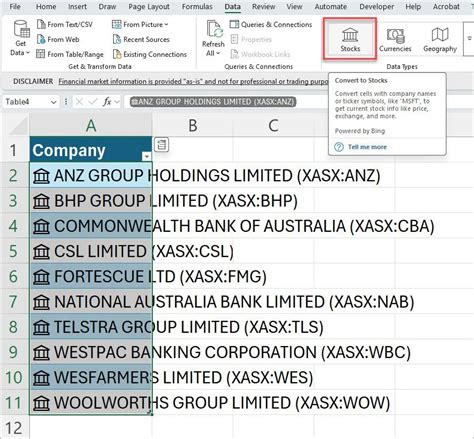 Image result for Linked Data Types Excel