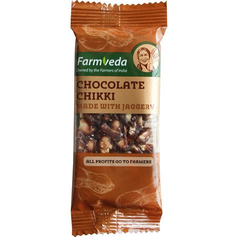 Buy Farmveda Classic Chocolate Chikki Jar (30 Packets) | y & Tasty ...