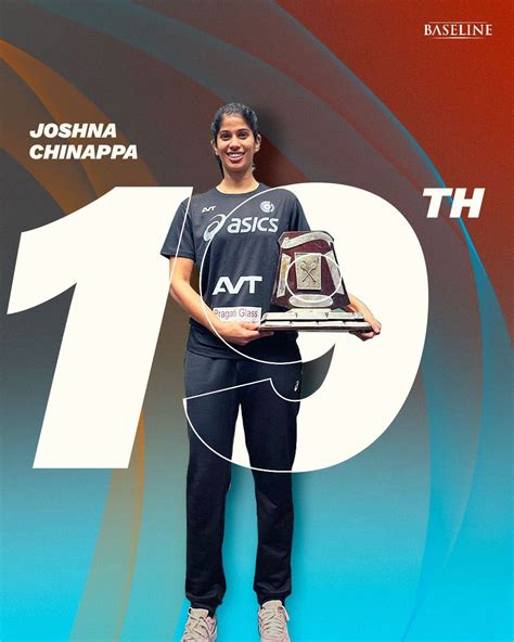 ‏19 Times, 19 Times, Joshna Chinappa 🔥‏ | ‏Baseline Ventures‏