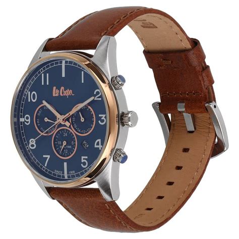 Buy Online Lee Cooper Blue Dial Chronograph Watch for Men - lc06314595 ...