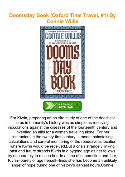 Doomsday Book (Oxford Time Travel, #1) By Connie Willis by ebooksnew ...