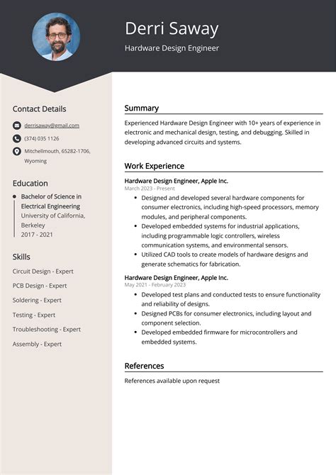 Hardware Design Engineer Cv at Alex Cruz blog