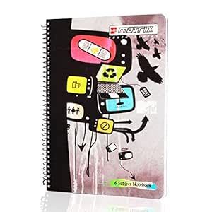 BILT Matrix MTV 6 Subject Notebook-A4 : Amazon.in: Office Products