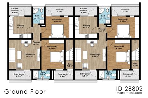 Two Bedroom Apartments Floor Plans 2 Bedroom Apartment Plan Examples