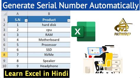 Image result for Automatic Serial Numver Formula in Exel