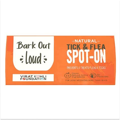 Bark Out Loud Natural Tick & Fleas Spot On Solution for Dogs and Cats ...