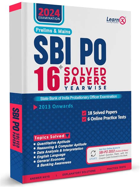 Buy SBI PO Prelims & Mains Solved Papers [Year-wise] with 6 Online ...