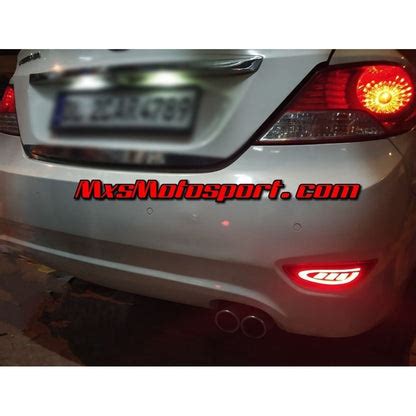 MXSTL189 Hyundai Verna Fluidic Rear Bumper Reflector LED Tail Lights