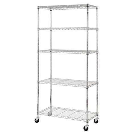 edsal Muscle Rack Wire Heavy Duty 5-Tier Utility Shelving Unit (36-in W ...