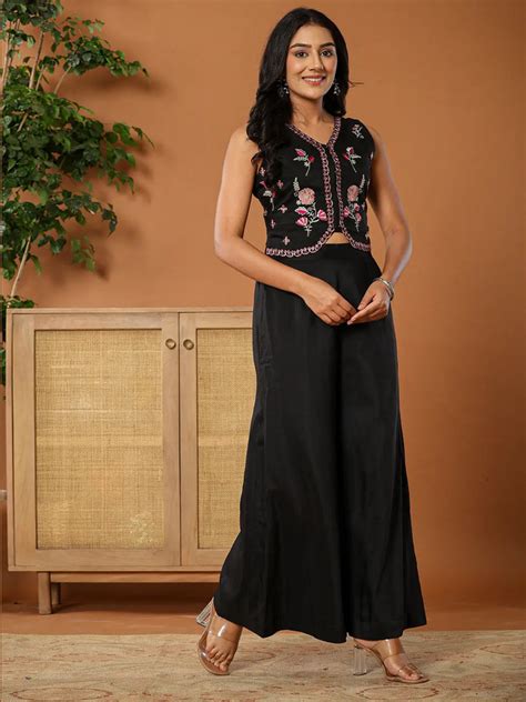 Cotton Silk Festive Waistcoat Co Ord Set With Attached Cotton Lining ...