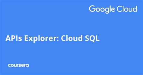 APIs Explorer Cloud SQL 的图像结果