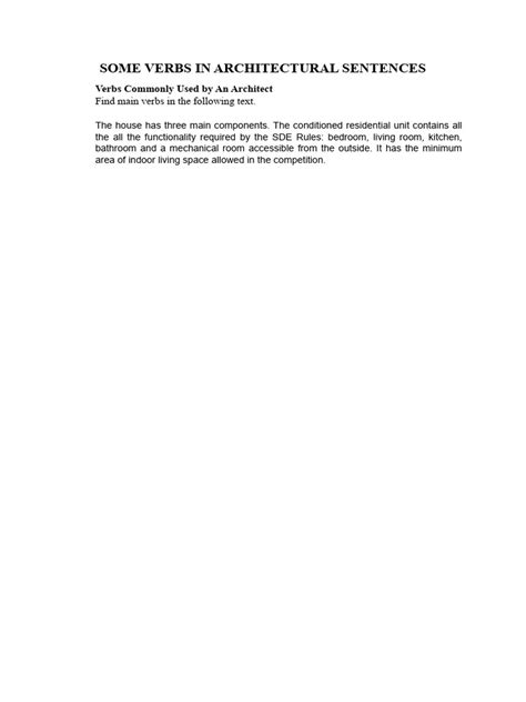 Image result for Examples of Architecture Using Verbs