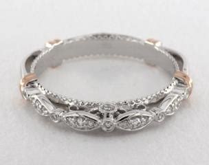 Platinum and Rose Gold Parisian Engagement Ring by Verragio-6136p