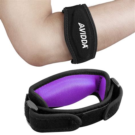 AVIDDA 2 Pack Tennis Elbow Brace with Compression Pad for Women and Men ...
