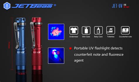 JETBeam JET-UV Ultraviolet EDC Keychain LED Flashlight - UV Keychain ...