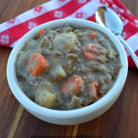 Hearty Ground Beef Stew (Quick to Cook, Budget Friendly)