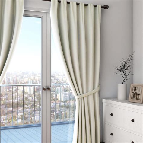 Buy SWAYAM Solid Blackout Long Door Curtain - 121 X 274 cm from Swayam ...