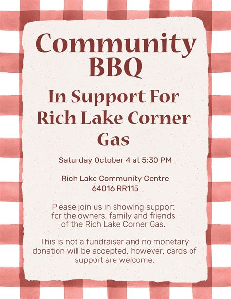Community/Support BBQ For Rich Lake Corner Gas, Range Rd 115, McRae, AB ...