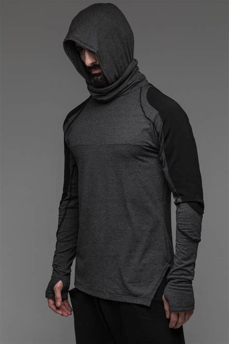 Grey Stitch Accent Long Sleeve T-shirt | Hoodies men, Mens outfits ...