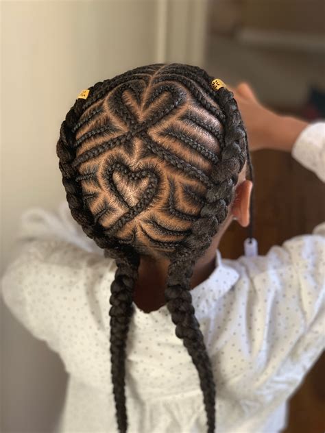 Braided Hairstyles With Heart Design