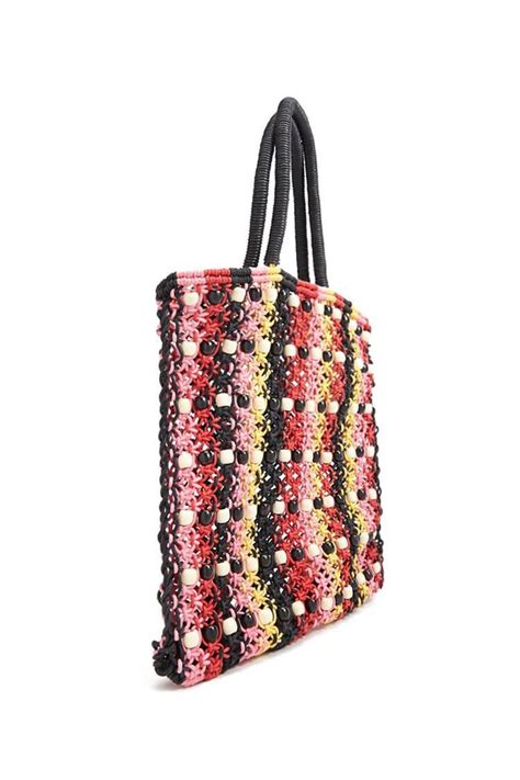 Beaded Colorblock Satchel l The Beach Company