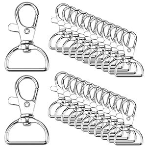 Swivel Clasp Lanyard Snap Hooks 50 PCS Trigger Snap Hooks with 3/4 INCH ...