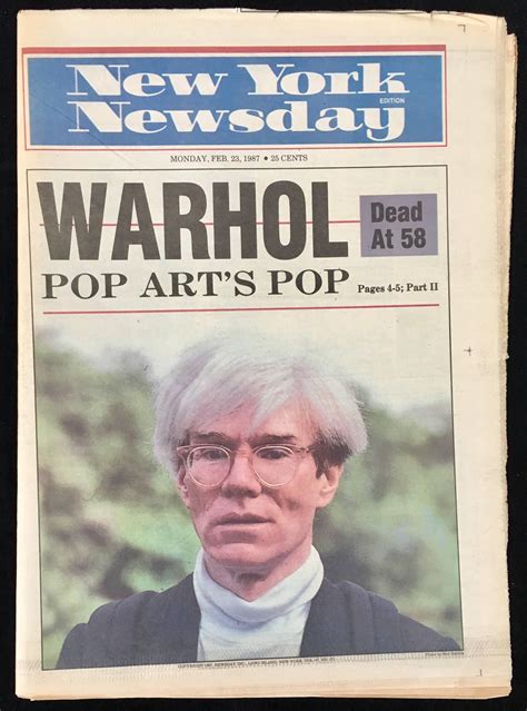 (after) Andy Warhol - Warhol Dies! Set of 5 NY Newspapers at 1stDibs | how did andy warhol die ...