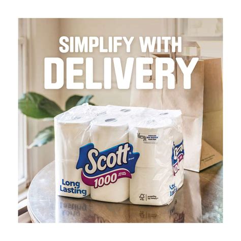 Buy Scott Septic-Safe Toilet Paper, 1000 Sheets Per Roll - 4 ct from ...