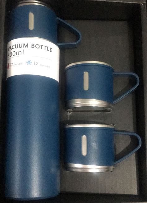 Double-Layer Steel Thermos Coffee Tumbler Travel Mug Business Trip Wat ...