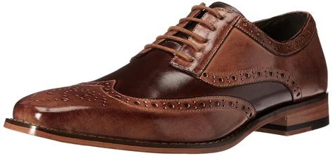 Buy Stacy Adams Men's Tinsley-Wingtip Oxford, Tan/Brown, 10. 5 M US at ...