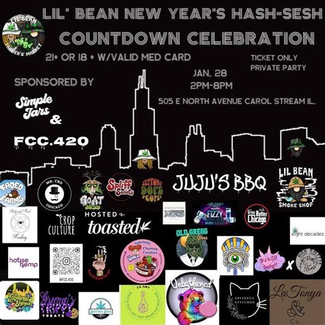 Lil’ Bean Hash-sesh Countdown Celebration , 505 E. North Ave. Carol ...