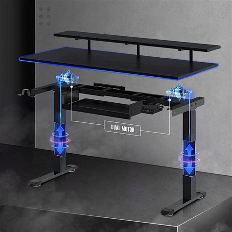 Buy Rolanstar Standing Desk Dual Motor with USB Charging Ports, 55 ...