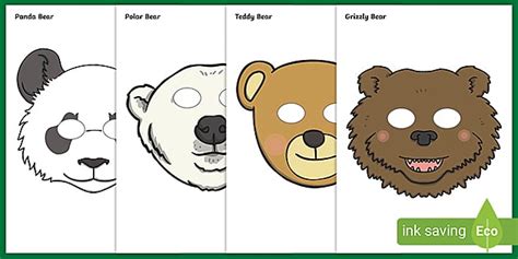 Bear Role Play Masks